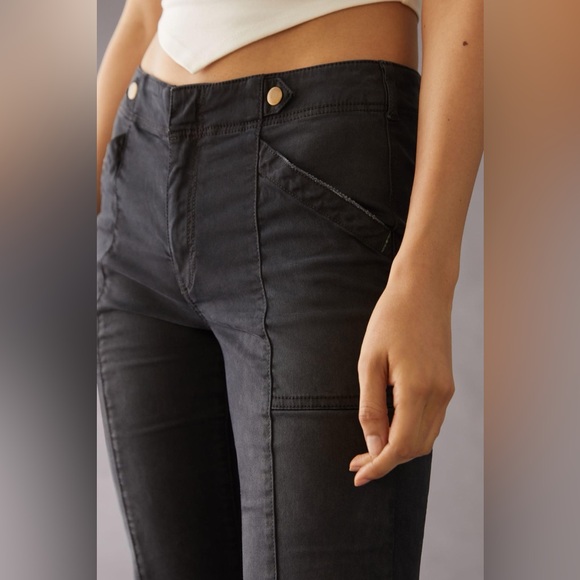 Pilcro Anthropologie Women’s Demilune Utility Pants Dark Grey - Size 27 - Picture 2 of 8